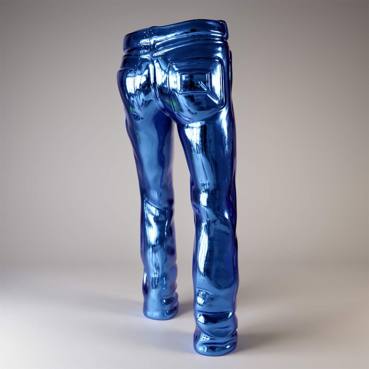 Sculpture Décorative Jeans Pour Décoration Intérieure – Image 3