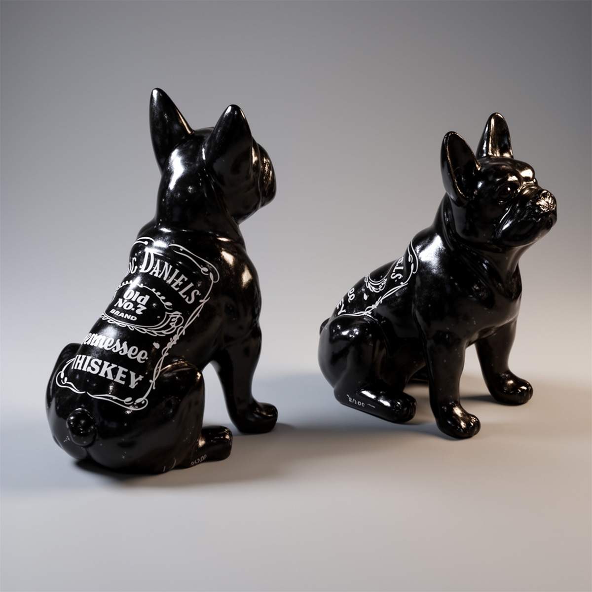 Moyenne Figure Décorative Bulldog Assis – Image 4