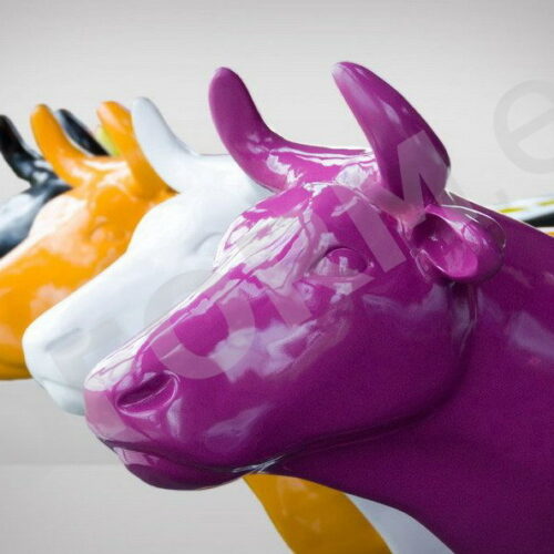 Figura reklamowa i dekoracyjna, duża krowa gładka