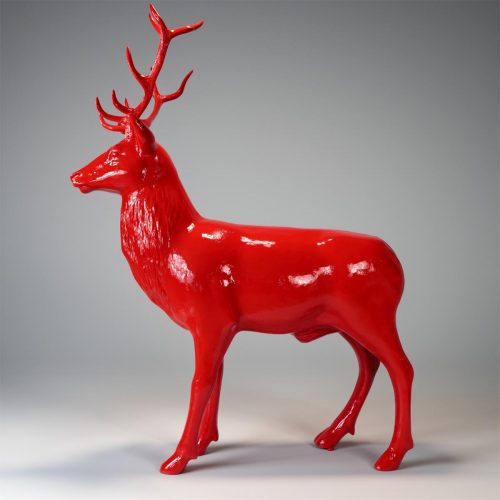 Sculpture décorative 3D - Grand cerf