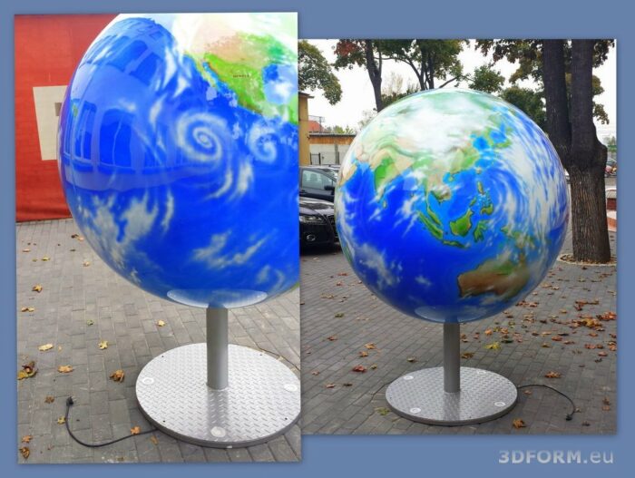globus na podstawie podświetlanej