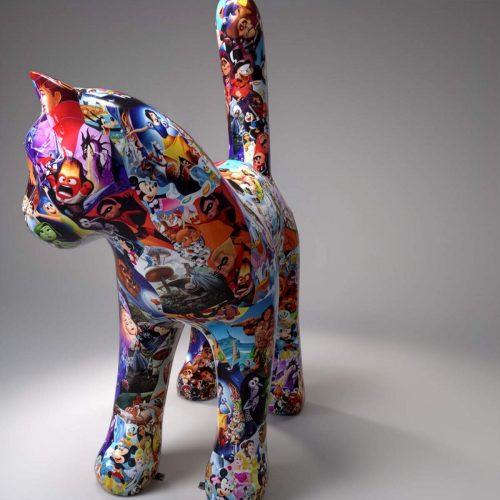Grande figurine, chat décoratif - pop art