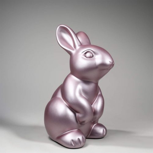 Figura Décorative Lapin de Pâques - Rose Poudré