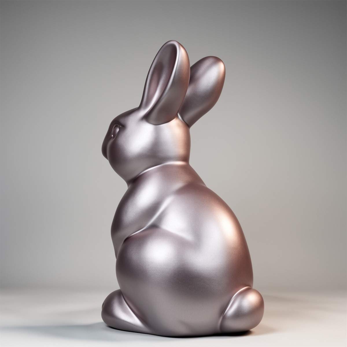 Figure décorative lapin de Pâques, rose poudré – Image 2