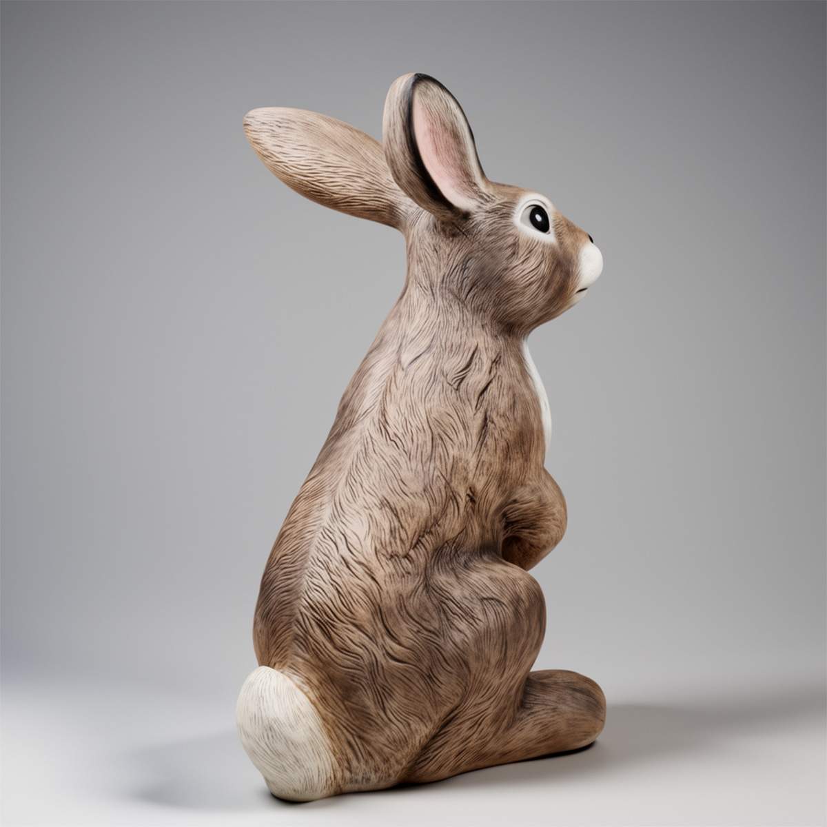 Grande Figure Décorative Lapin Assis – Image 4
