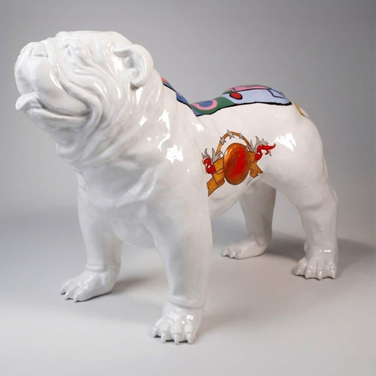 Figure Decorative Bulldog USA Pop Art Format Moyen – Image 2
