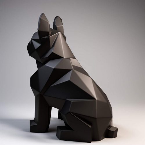 Bouledogue français géométrique uni