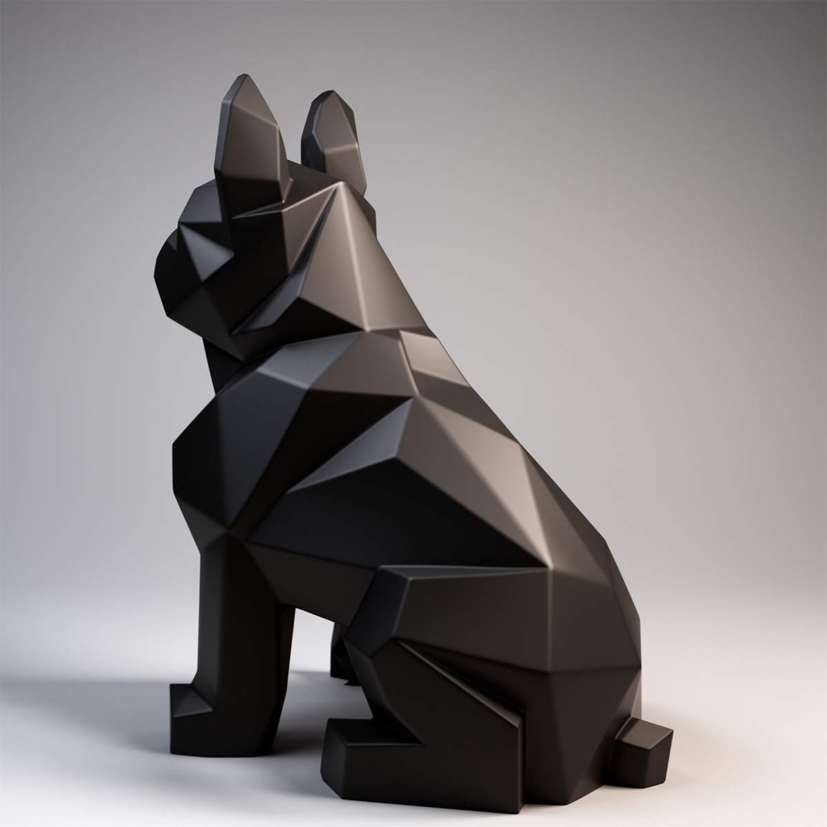 Bouledogue français géométrique uni – Image 2
