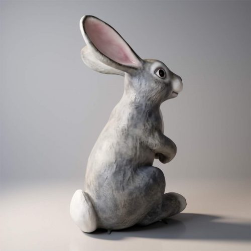 Grande Figure Décorative Lièvre XL 240 cm