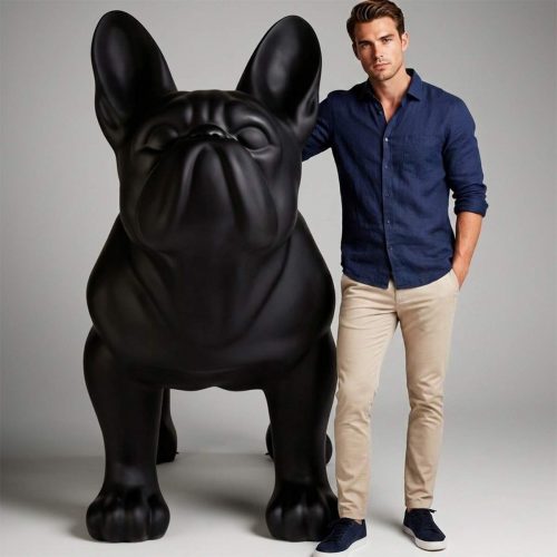 Grand bulldog français - monochrome