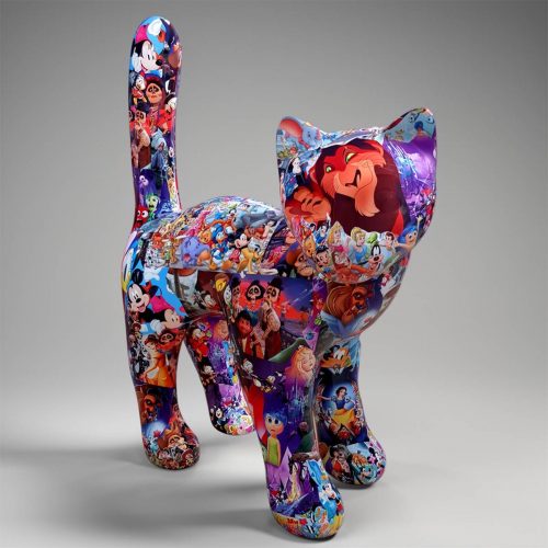 Grande figurine, chat décoratif - pop art