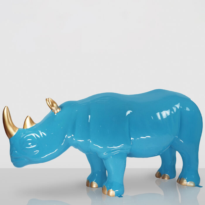 Figure décorative rhinocéros.