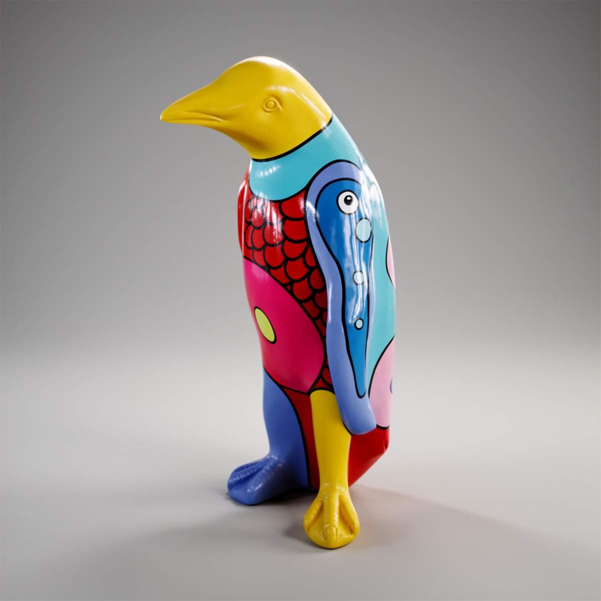 Moyenne Figure Décorative Pingouin 120 cm