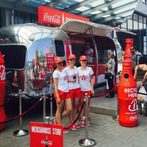 Butelka reklamowa / pojemnik Coca Cola Recycle