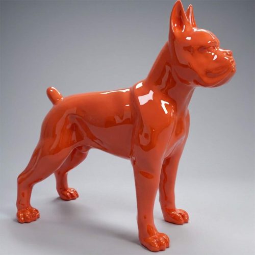 Figura dekoracyjna pies Bokser stojący wys. 90cm
