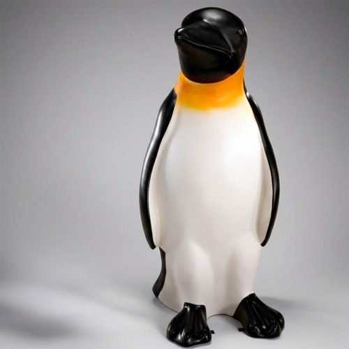 Grande figurine décorative de pingouin en stratifié