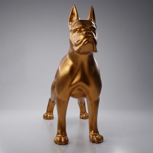 Figura dekoracyjna pies Bokser stojący wys. 90cm