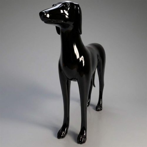 Figurine chien Greyhound M - moyen, monochrome
