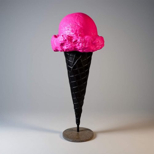 Figure publicitaire d'une glace à bouton - Gelato