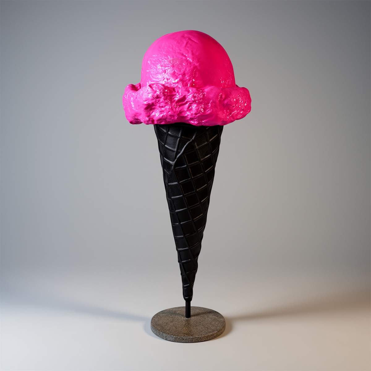 Figure Publicitaire Glace Gelato à Une Boule en Cornet