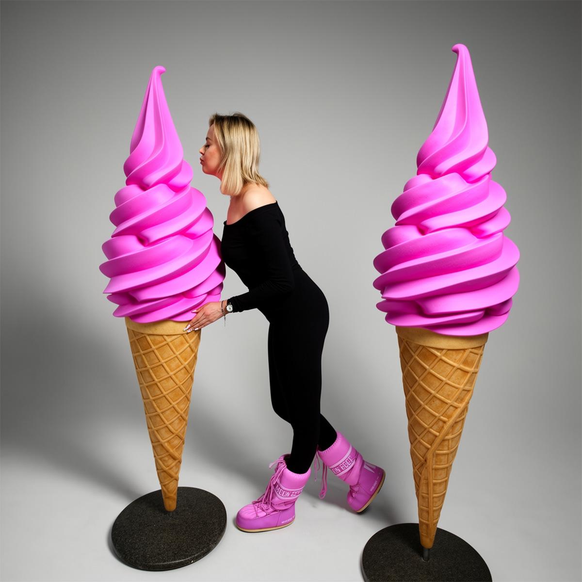 Grande Figure Publicitaire Glace Italienne