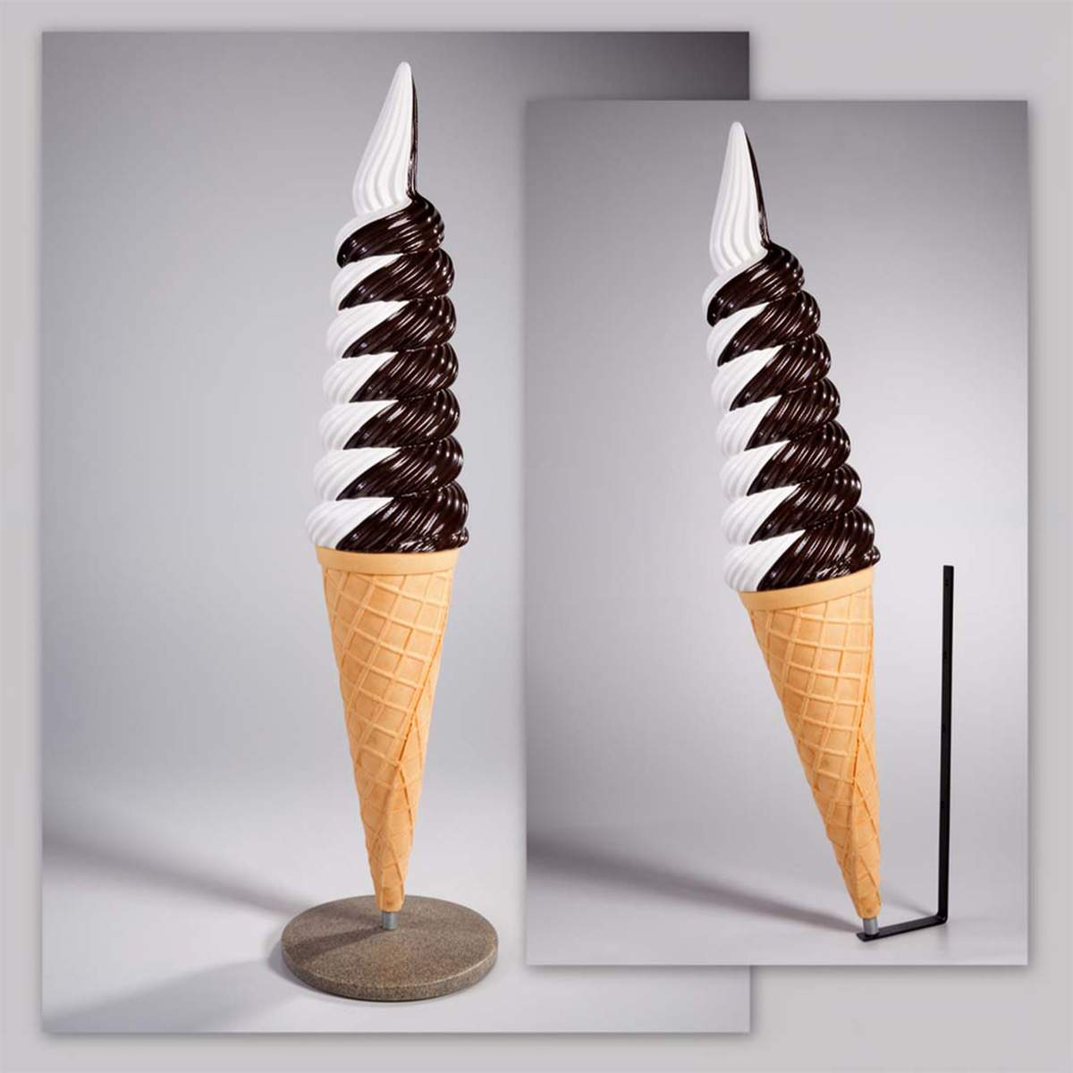 Petite Figure Publicitaire Glace Américaine Torsadée – Image 2