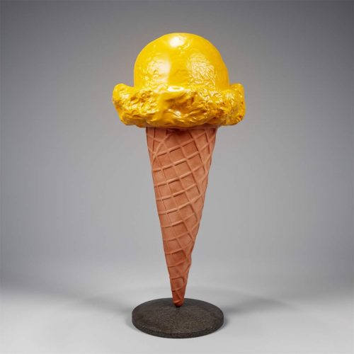 Figure publicitaire d'une glace à bouton - Gelato