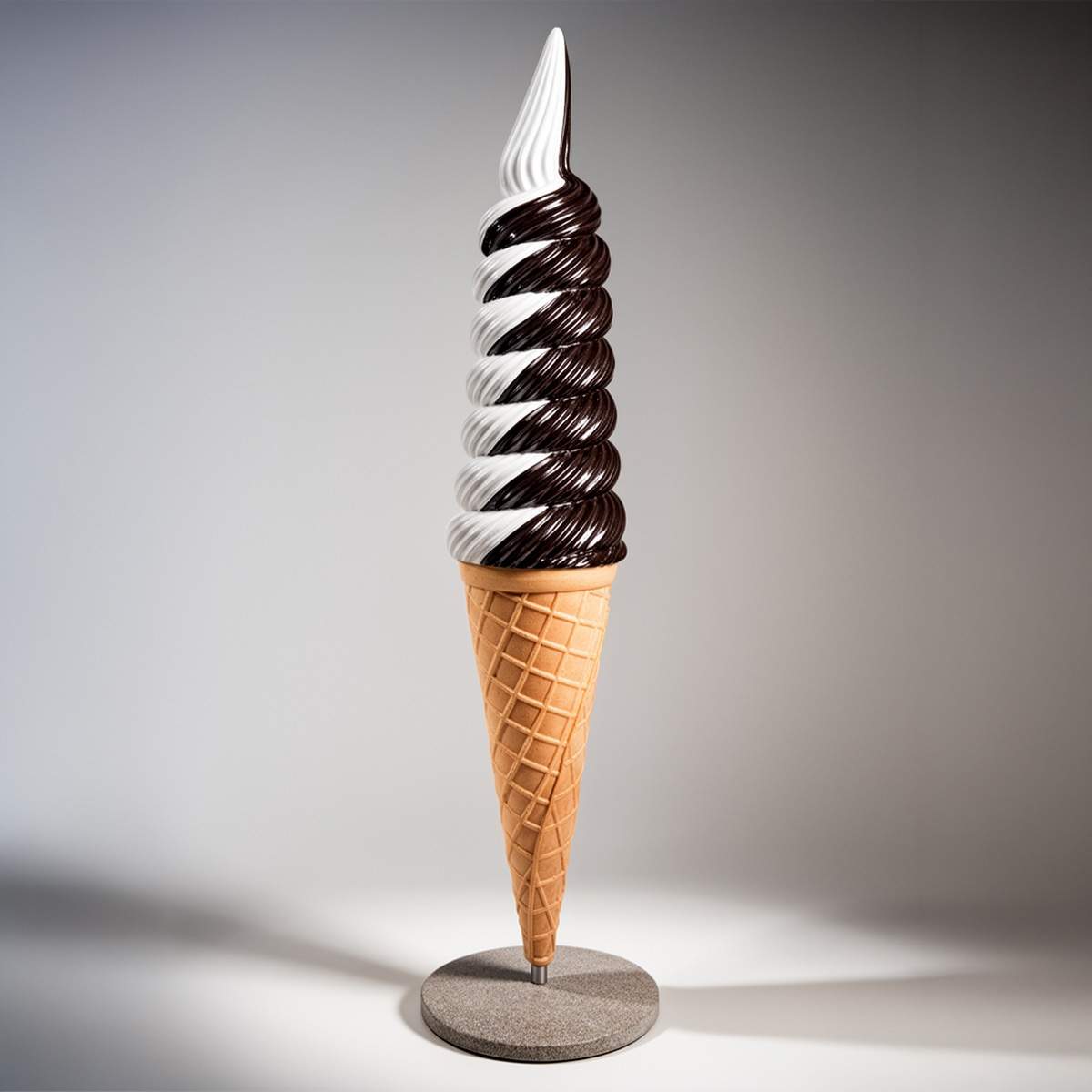 Petite Figure Publicitaire Glace Américaine Torsadée