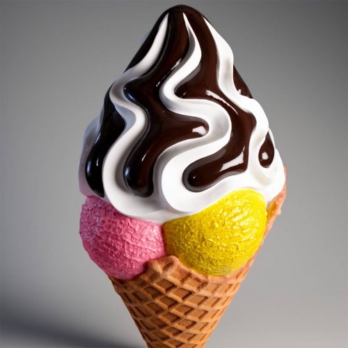 Grande Figure Publicitaire Dessert Glacé