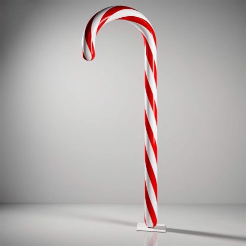Canne à Sucre de Noël sur Socle