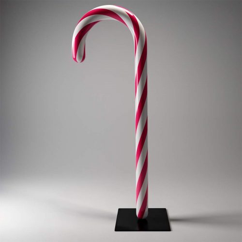 Canne à Sucre de Noël sur Socle