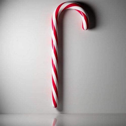 Demi Canne à Sucre de Noël à Suspendre