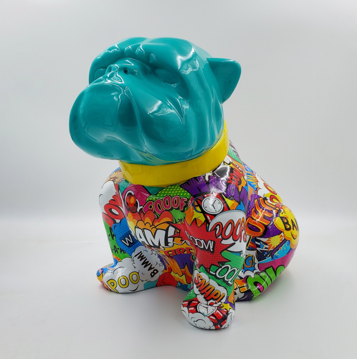 pies Bulldog Angelo 40cm - Pop art