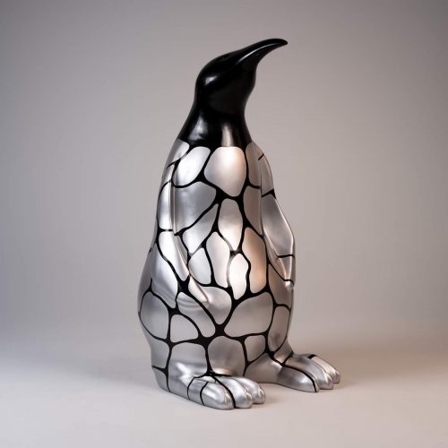 Pingwin 100 cm - srebrne łaty