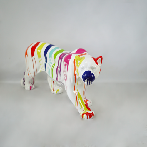 Pantera stojąca naturalnych wymiarów - multicolor