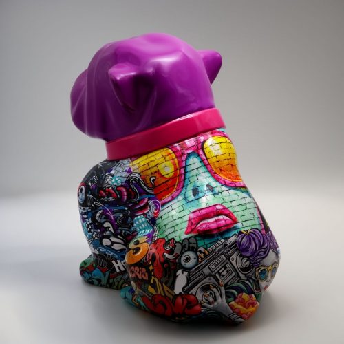 pies Bulldog Angelo 60cm - Graffiti