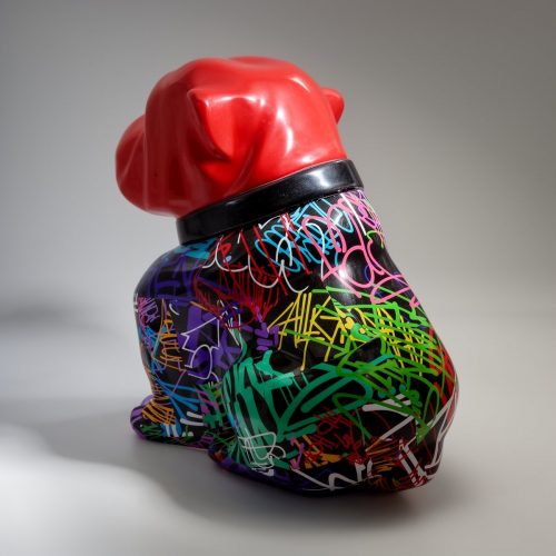Chien Bulldog Angelo 40cm - Spray