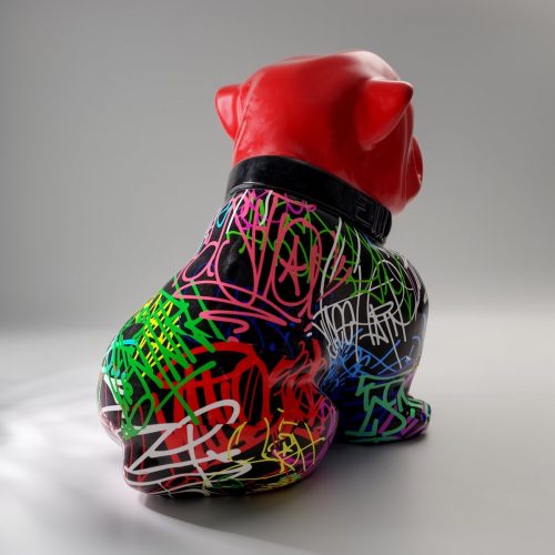 Chien Bulldog Angelo 60cm - Spray