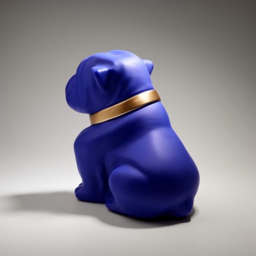 Chien Bulldog Angelo 40cm - Peinture mate