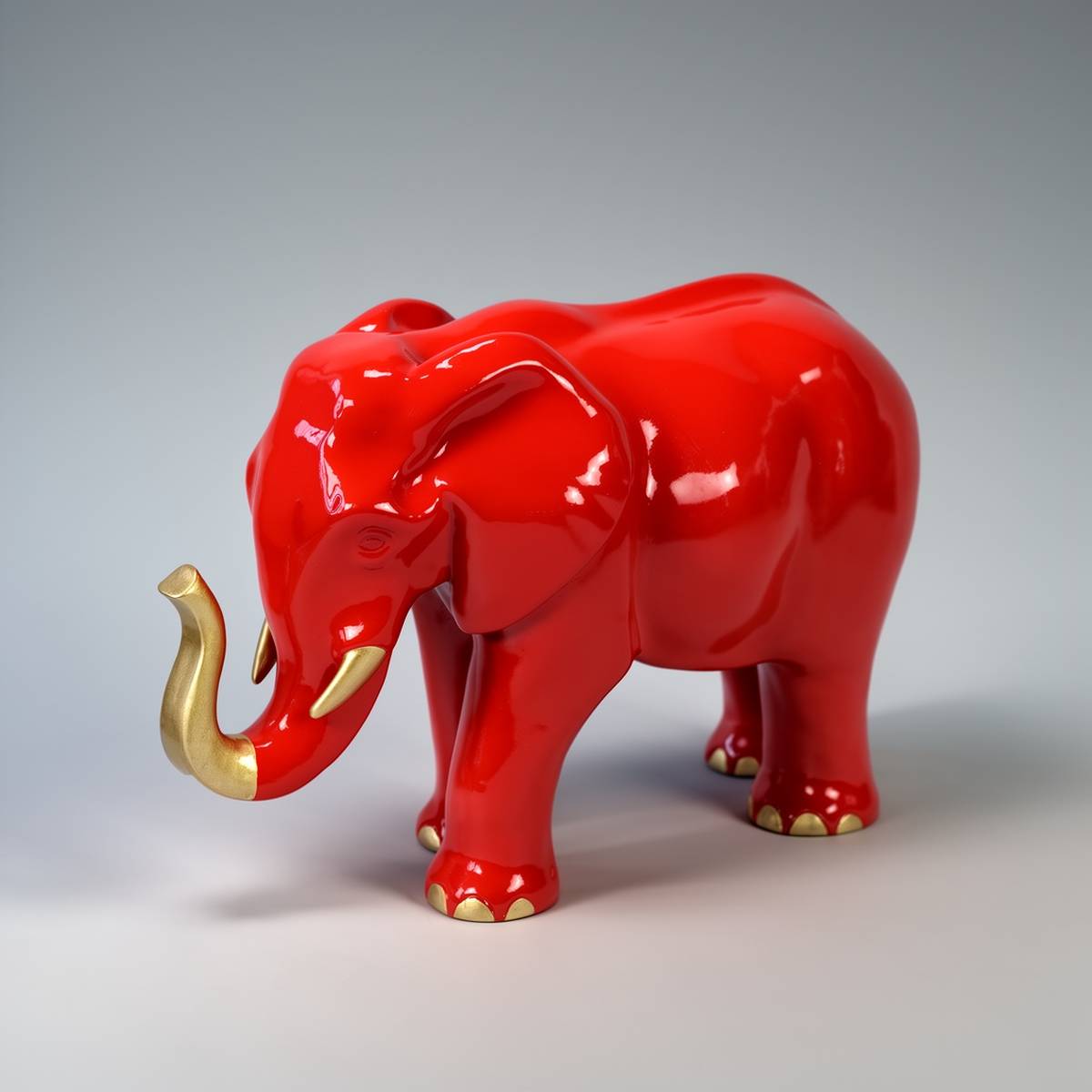 Petite Figure Décorative Éléphant Debout – Image 2