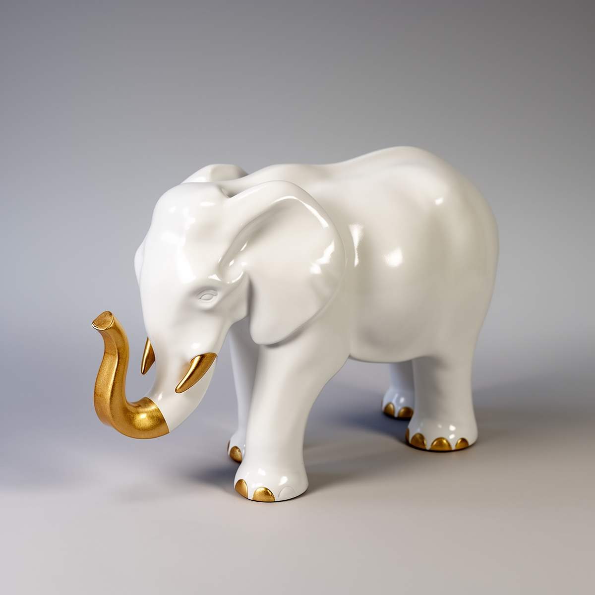 Petite Figure Décorative Éléphant Debout – Image 3