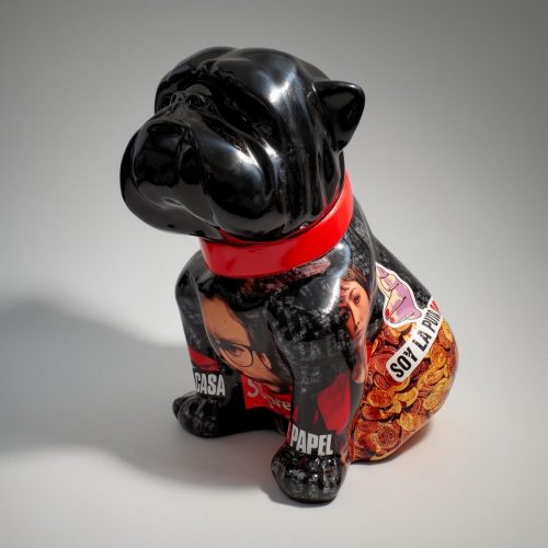 Chien Bulldog Angelo 60cm - La Casa de Papel