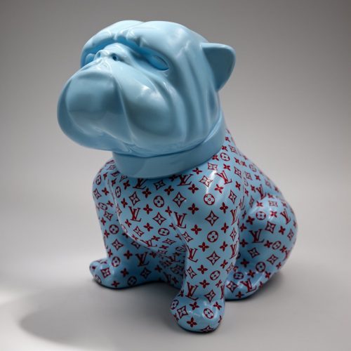 Chien Bulldog Angelo 60 cm - Monogram