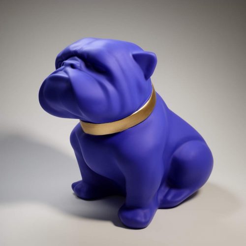 Chien Bulldog Angelo 40cm - Peinture mate