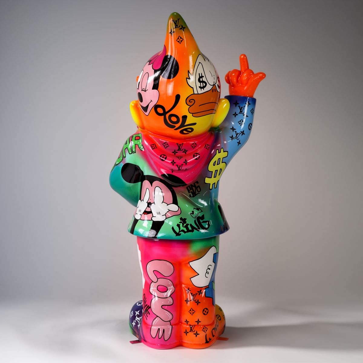 Grande Figure Décorative Nain F**k You Looney Tunes – Image 2