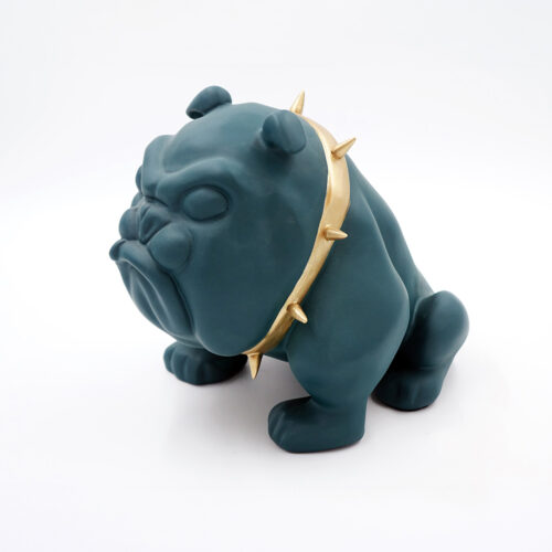 pies Bulldog Avella 22cm - zielony mat