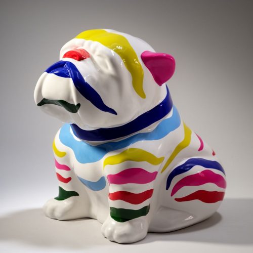 Chien Bulldog Angelo 60cm - Rayé