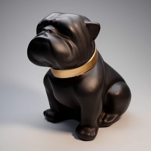Chien Bulldog Angelo 60cm - Peinture mate