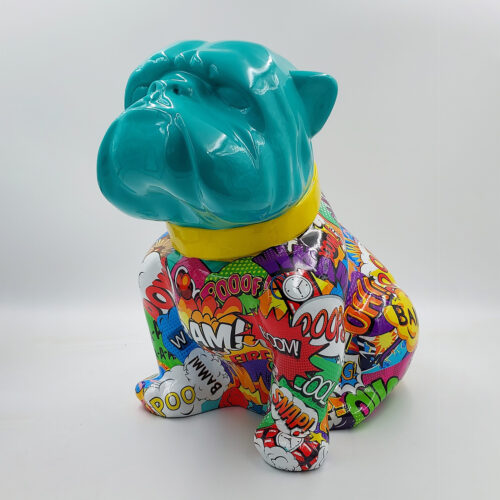 pies Bulldog Angelo 60cm - Pop art