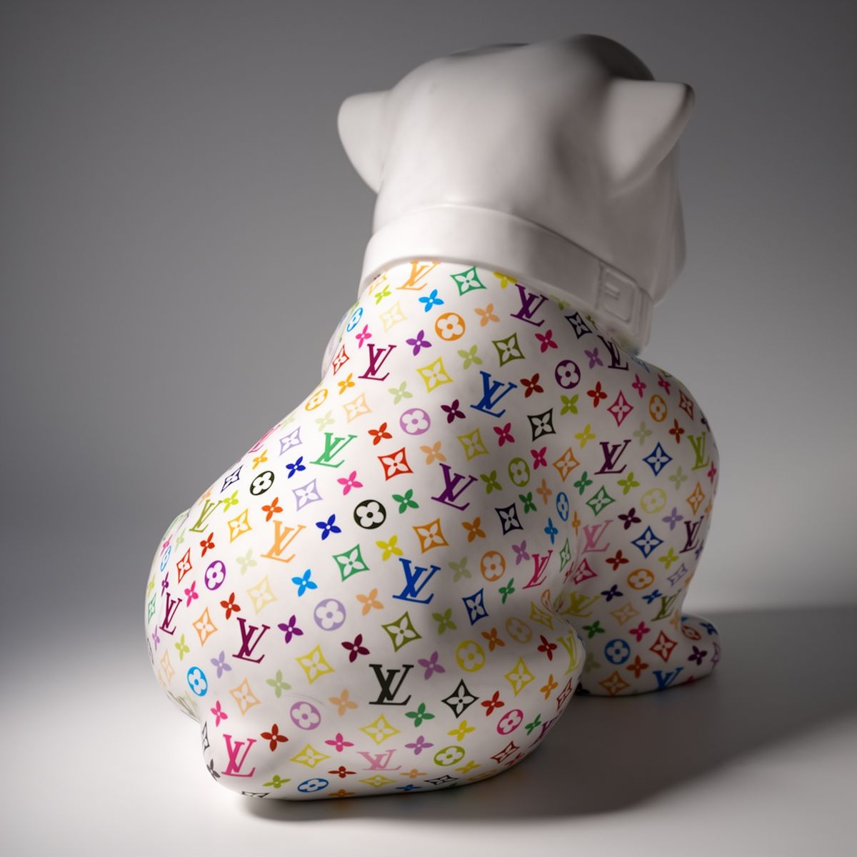 Chien Bulldog Angelo 60 cm - Monogram Coloré – Image 2